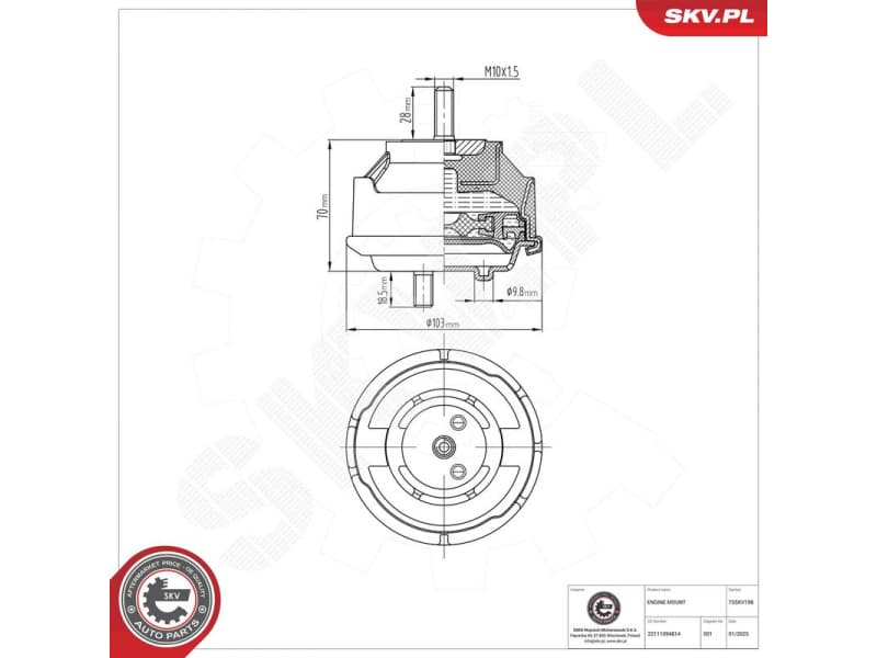 Mounting, engine 75SKV198 - image 5
