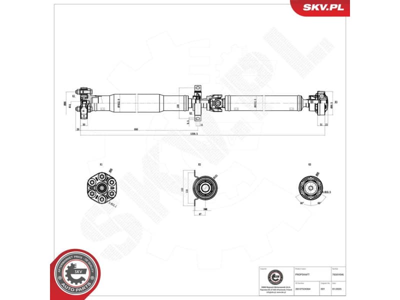 Drive Shaft 76SKV046