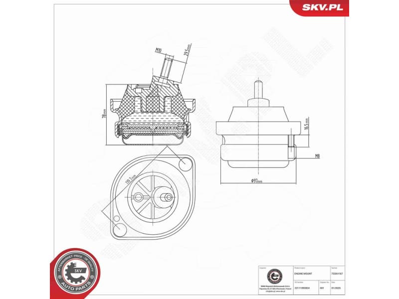 Mounting, engine 75SKV167 - image 6
