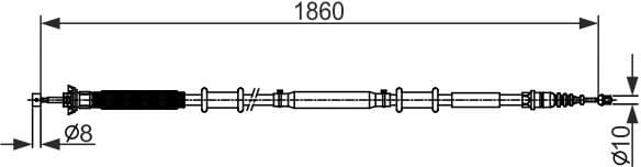 Cable Pull, parking brake 1 987 482 579 - image 2