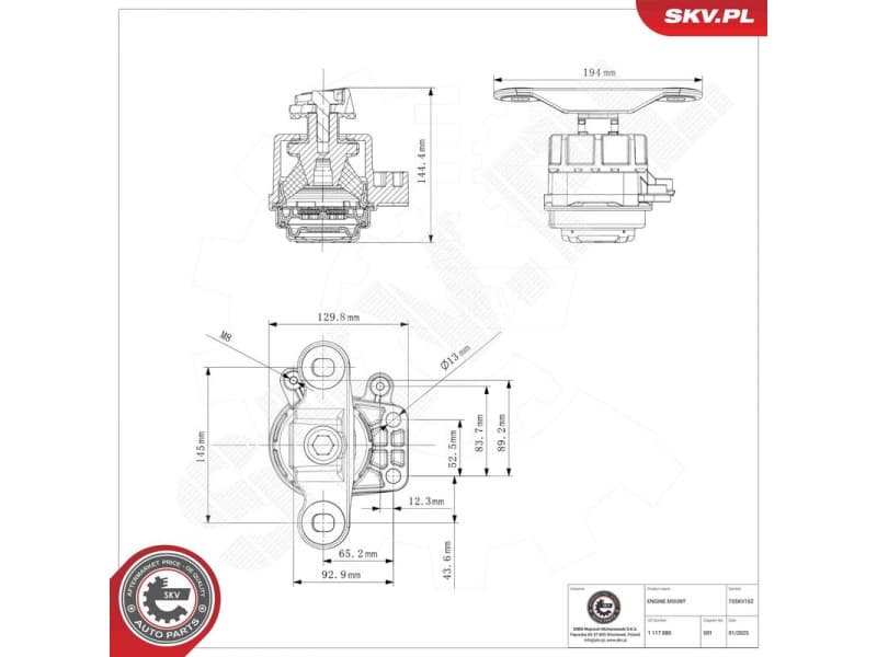 Mounting, engine 75SKV152 - image 7