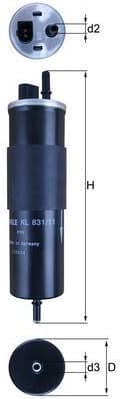 Filter diesel fuel KL831/11