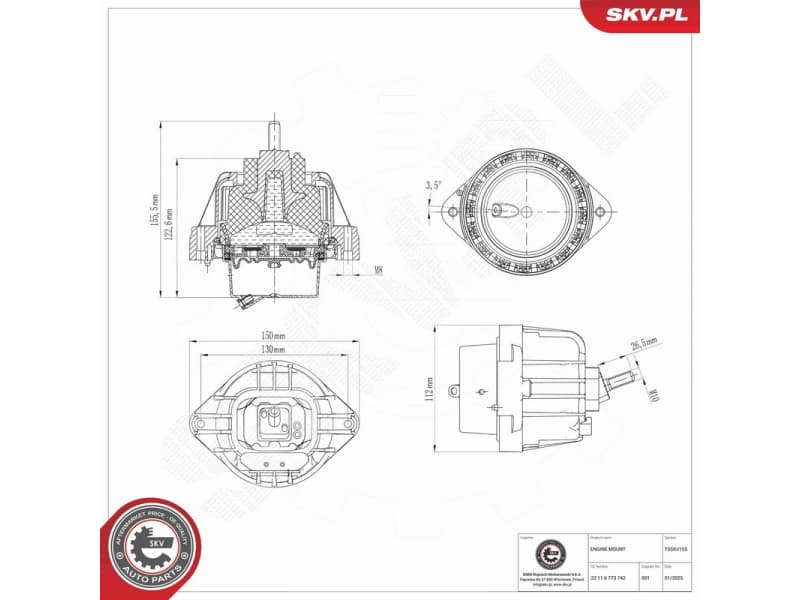 Mounting, engine 75SKV153 - image 6