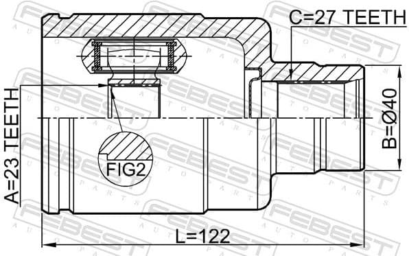Joint Kit, drive shaft 0311-LX15RH - image 2