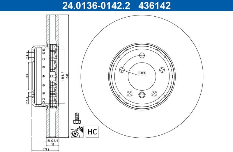 Brake Disc 24.0136-0142.2