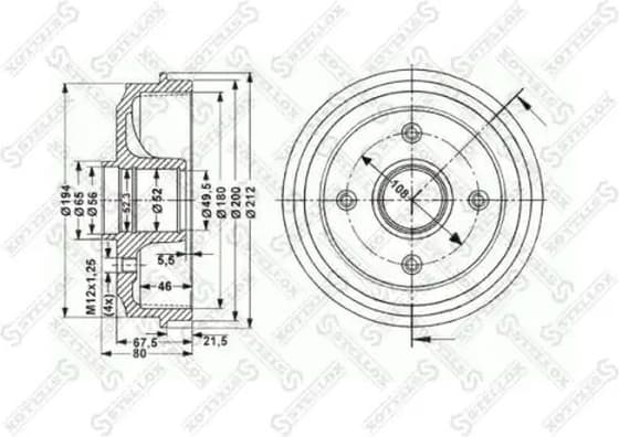 Brake Drum 6025-1904-SX