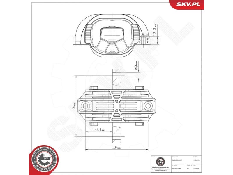 Mounting, engine 75SKV210 - image 6