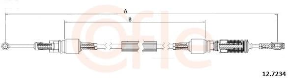 Cable Pull, manual transmission 92.12.7234