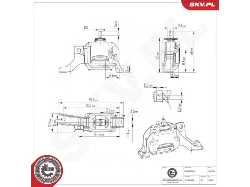 Mounting, engine 75SKV156 - image 7