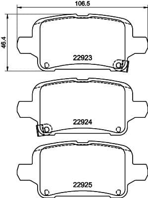 Brake Pad Set, disc brake 8DB 355 037-721 - image 4