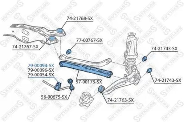 Bushing, stabiliser bar 79-00094-SX