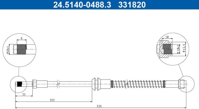 Brake Hose 24.5140-0488.3