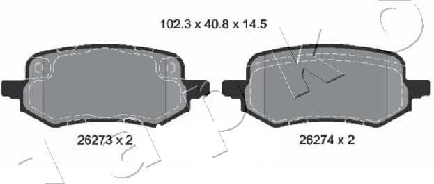 Brake Pad Set, disc brake 510323 - image 2
