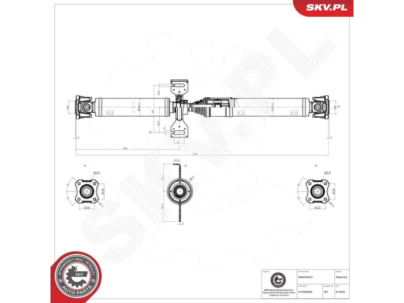 Drive Shaft 76SKV132