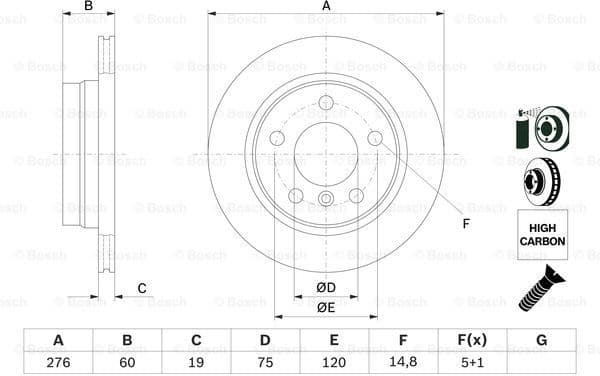 Brake Disc 0986478642 - image 5