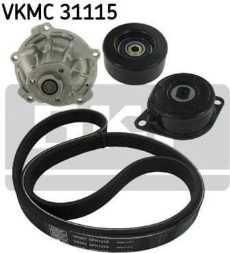 Water Pump + V-ribbed Belt Kit VKMC 31115