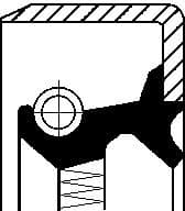 Seal differential-shaft 190 36492B - image 2