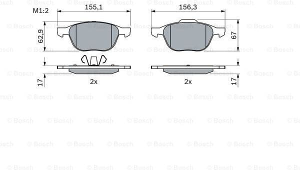 Brake Pad Set, disc brake 0986424794 - image 7