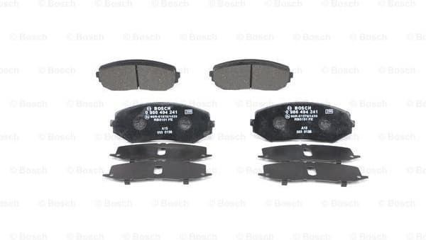 Brake Pad Set, disc brake 0986494241