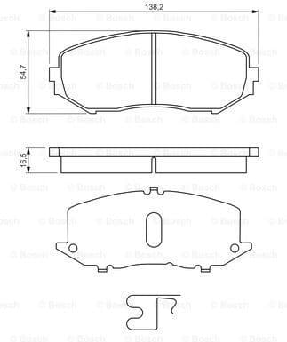 Brake Pad Set, disc brake 0986494241 - image 7