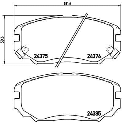 Brake Pad Set, disc brake PRIME LINE P30038