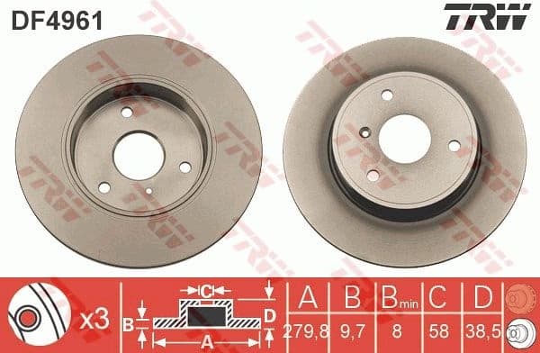 Brake Disc DF4961