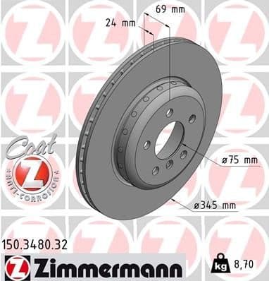 Brake Disc FORMULA F 150.3480.32