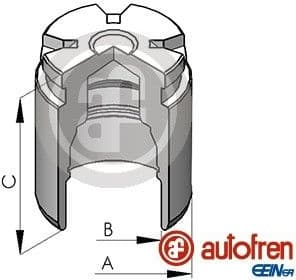 Piston, brake caliper D025120 - image 2