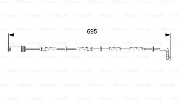 Warning Contact, brake pad wear 1987473050 - image 6
