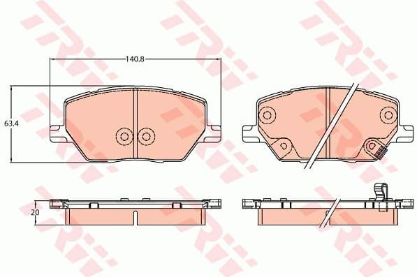 Brake Pad Set, disc brake GDB3629