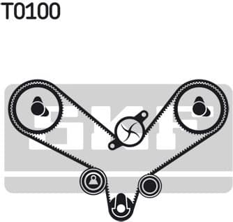 Water Pump & Timing Belt Kit VKMC 01201 - image 4