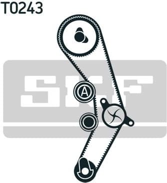 Water Pump & Timing Belt Kit VKMC 01936 - image 2