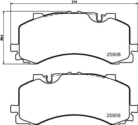 Brake Pad Set, disc brake 8DB 355 036-471