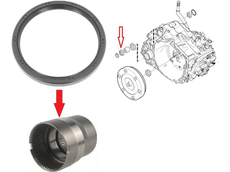 Seal transfer case 190 35438B
