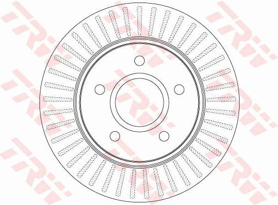 Brake disc, 1pcs FRONT, Top Quality DF6253S