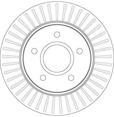 Brake disc, 1pcs FRONT, Top Quality DF6253S - image 2