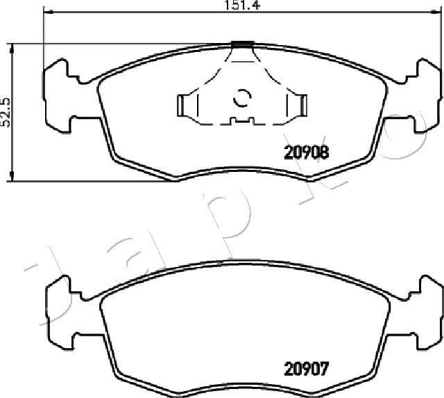 Brake Pad Set, disc brake 500303 - image 2