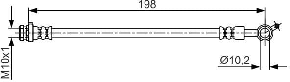 Brake Hose 1 987 481 713 - image 2