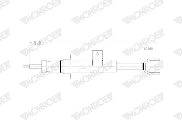 Shock Absorber MONROE ORIGINAL (Gas Technology) G2580