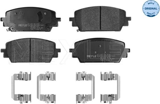Brake Pad Set, disc brake MEYLE-ORIGINAL: True to OE. 025 264 6518