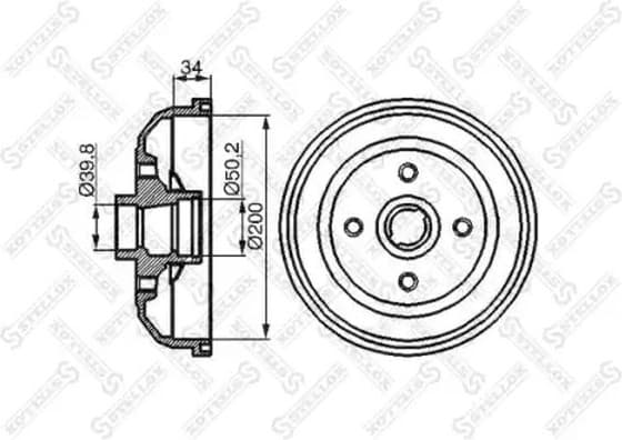 Brake Drum 6025-3613-SX