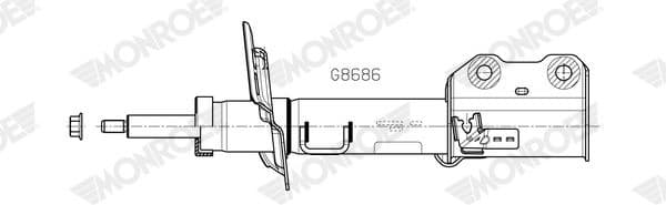 Shock Absorber MONROE ORIGINAL (Gas Technology) G8686