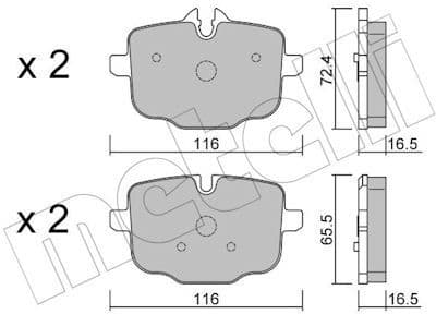 Brake Pad Set, disc brake 22-0921-1