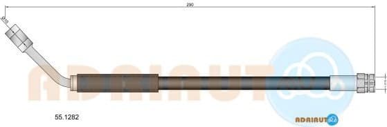 Brake hose rear 55.1282