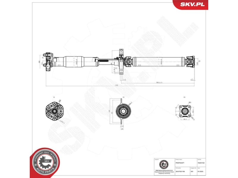 Drive Shaft 76SKV164