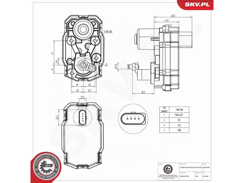 Boost Pressure Control Valve 95SKV490 - image 5
