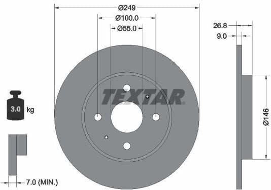 Brake Disc PRO 92352203