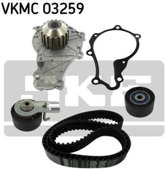 Timing belt kit with water pump SKF VKMC 03259 - image 3