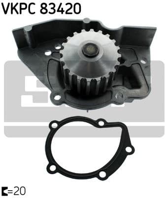 Water pump cooling system VKPC83420