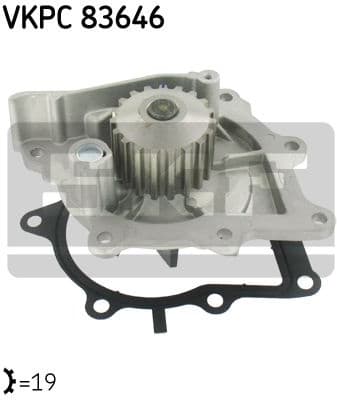 Water pump cooling system VKPC83646